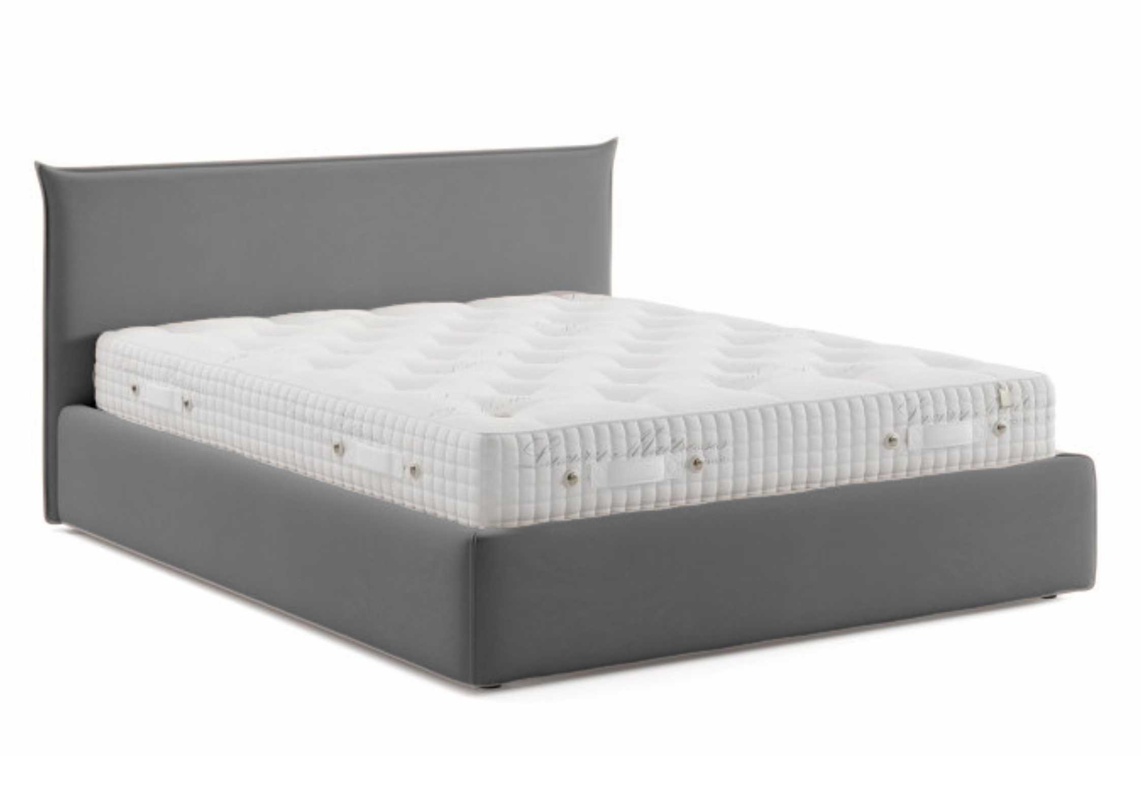 Grafitowe łózko 160x200cm